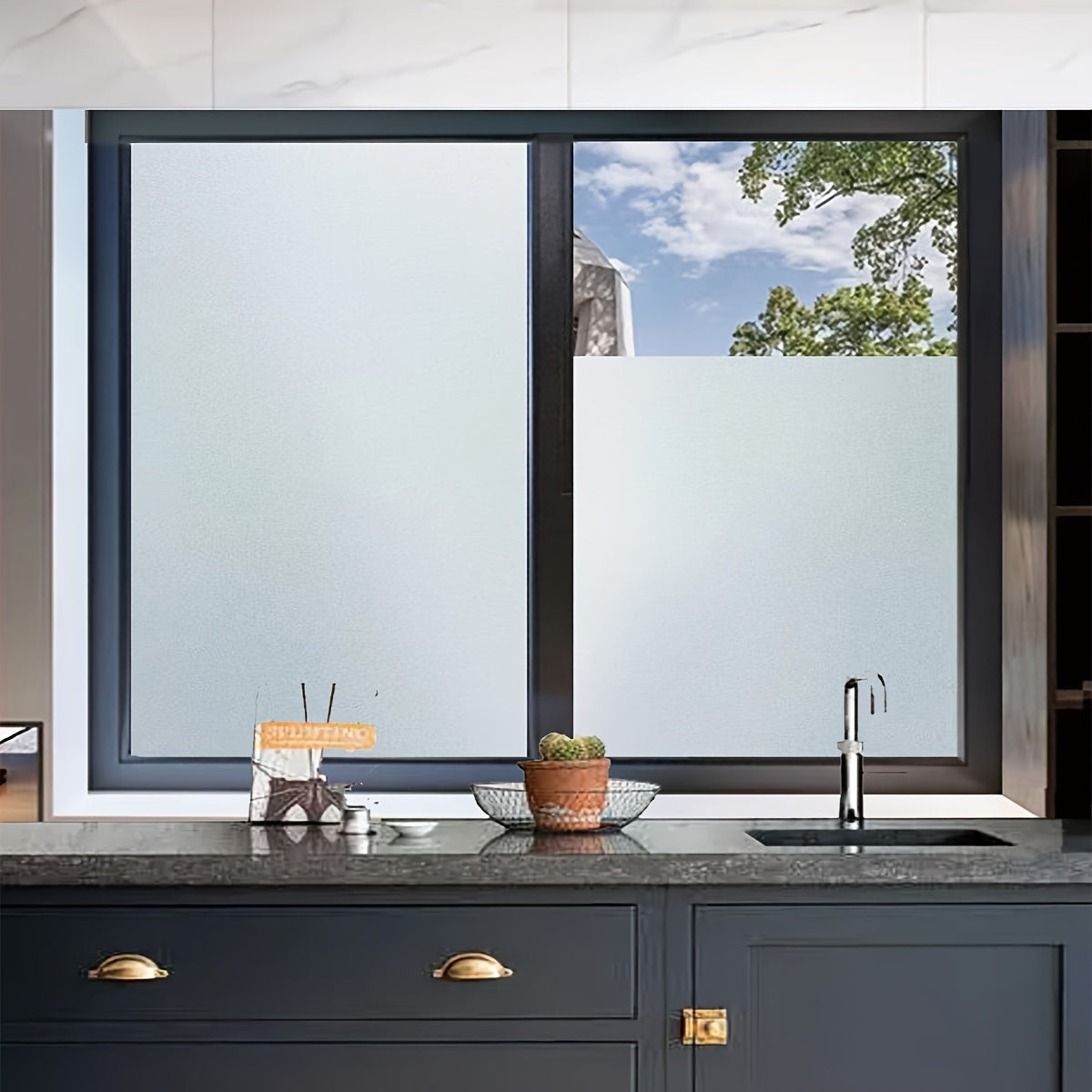 Frosted Window Film - Pure Privacy & Style