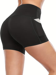 3 Pack Plus Size Tummy Control Biker Shorts Set with Pockets