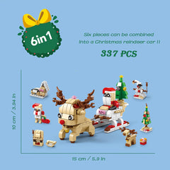 Christmas Building Blocks Toys - 8 Models for Kids