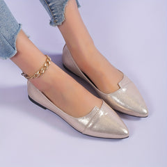 Women's Pointed Toe Ballet Flats Soft Sole Non Slip Shoes