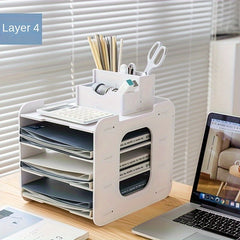 File Shelf Storage Information Shelf Desktop Creative Office Classified