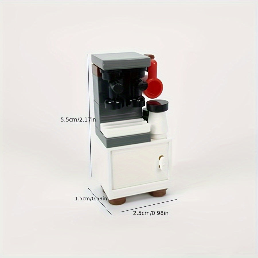Mini Coffee Machine & Water Dispenser Building Blocks Set