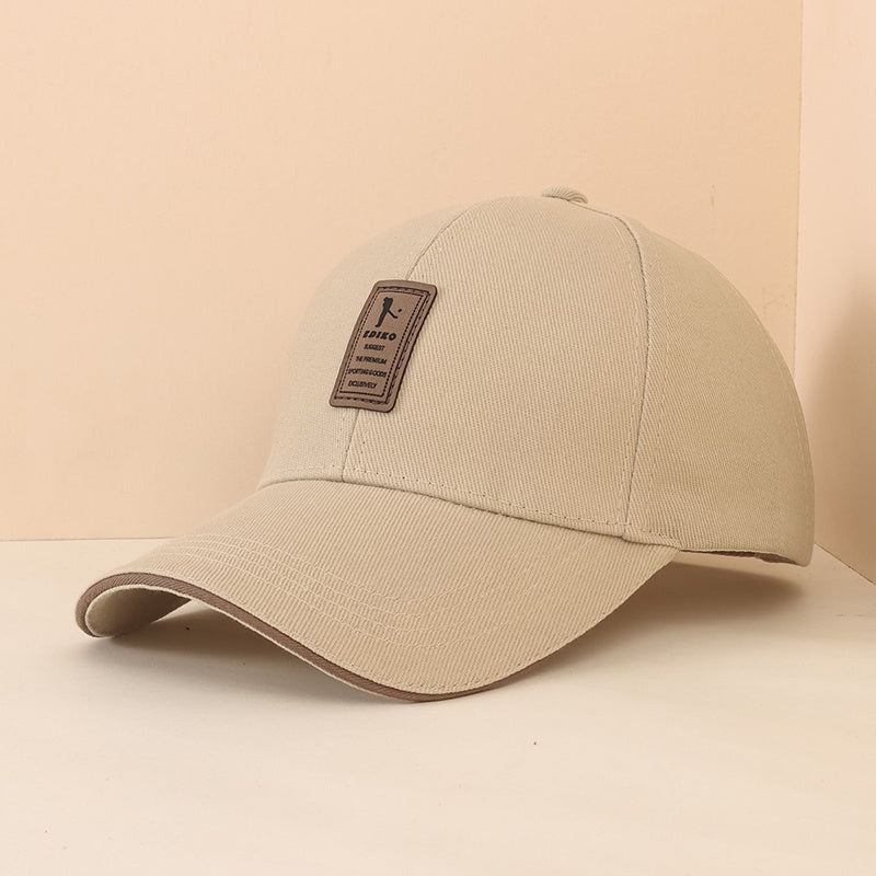 Solid Patch Baseball Cap Sun Hats Casual Golf Hat for Men Women