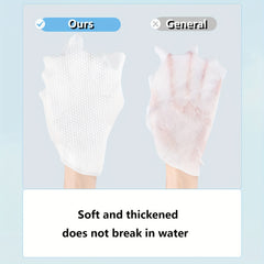 100 Pcs Disposable Face Towel For Washing Soft Dry Wipes Facial Cloths