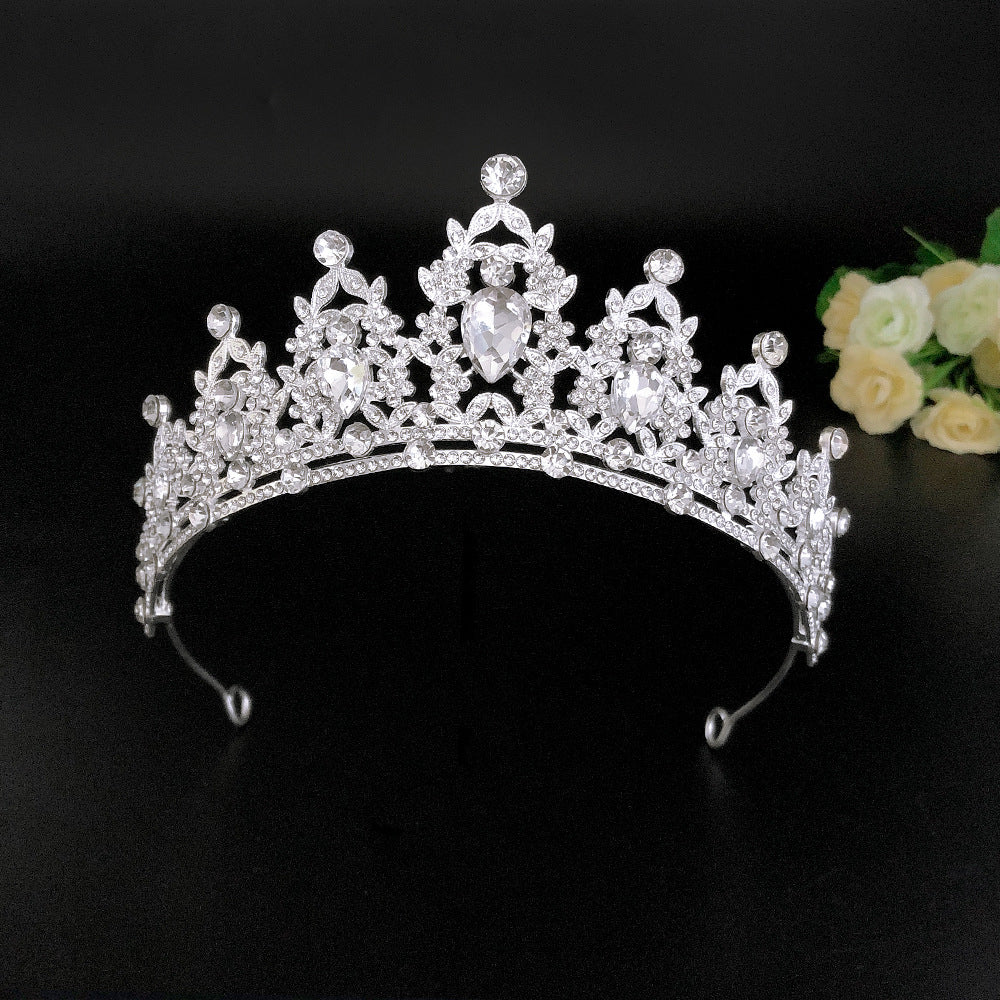 Crystal Tiara Headband for Bridal Wedding Party Prom Pageant Gothic Costumes