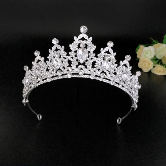 Crystal Tiara Headband for Bridal Wedding Party Prom Pageant Gothic Costumes