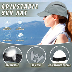 Quick Drying Running Baseball Cap Outdoor Mesh Breathable Sports Sun Hat