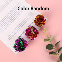 Colorful Parrot Crinkle Toys Rattle Paper Balls - Indoor Fitness Activity