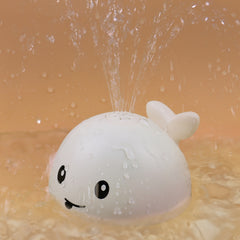 Colorful Whale Bath Toys with Water Spray and LED Light for Kids