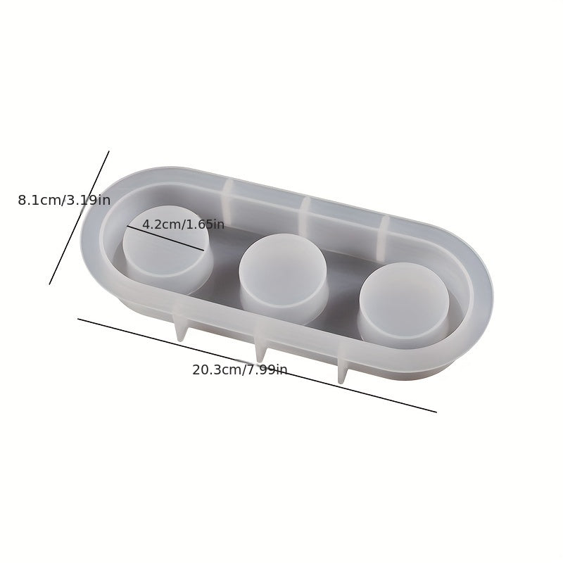 Gypsum Candle Holder Shape Silicone Mold Epoxy Resin DIY Tool