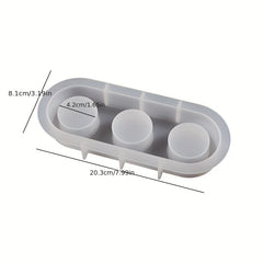 Gypsum Candle Holder Shape Silicone Mold Epoxy Resin DIY Tool