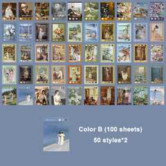 Vintage Scrapbook Paper Mini Non Sticky Journaling Supplies 100 Sheets