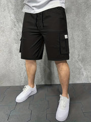 Men's Drawstring Cargo Shorts for Summer