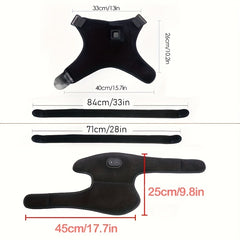 Adjustable USB Heating Shoulder Pad Hot Compress Vibration Massage