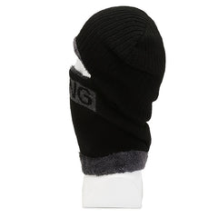 Winter Neck Warmer Fleece Thickened Hat Outdoor Coldproof Warm Knitted Woole