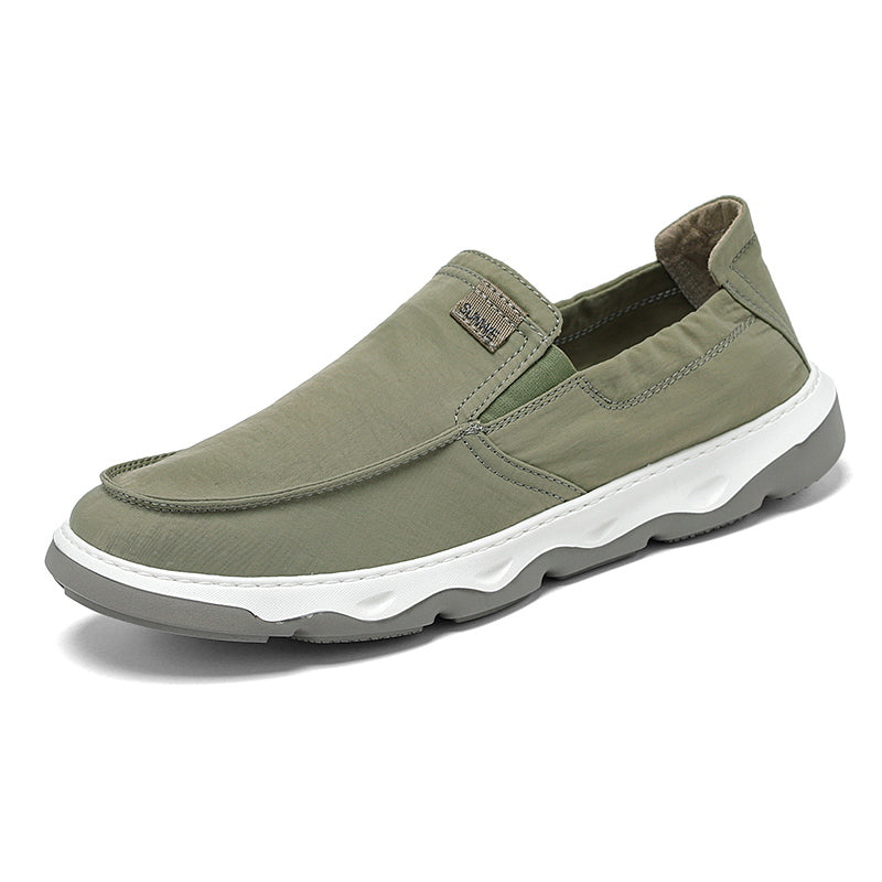 Men's Canvas Slip On Walking Sneakers Lightweight Shoes