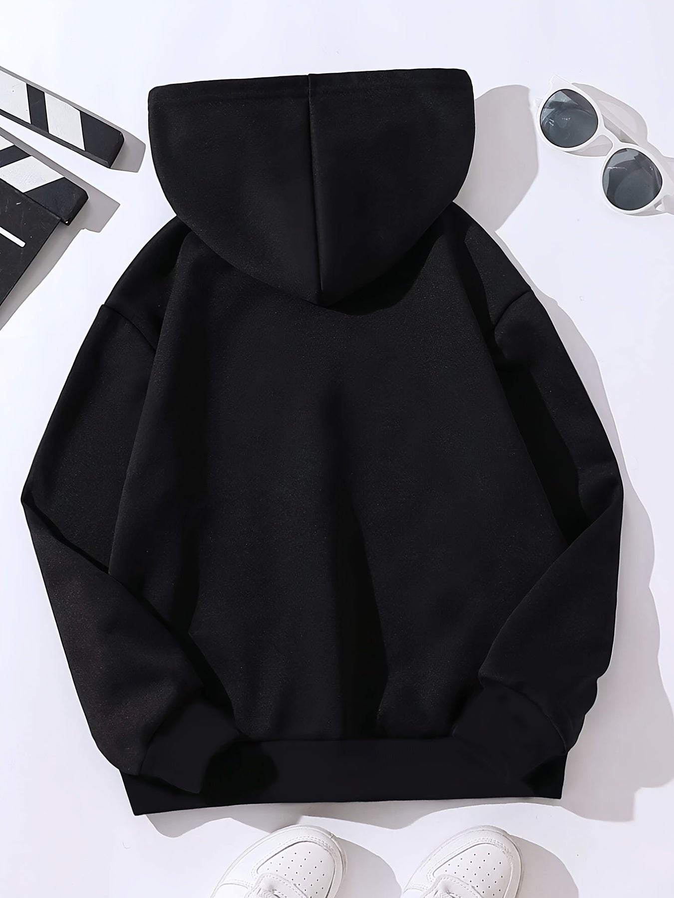 Girls Hoodie Butterfly Letter Print Long Sleeve Sweatshirt Pullovers