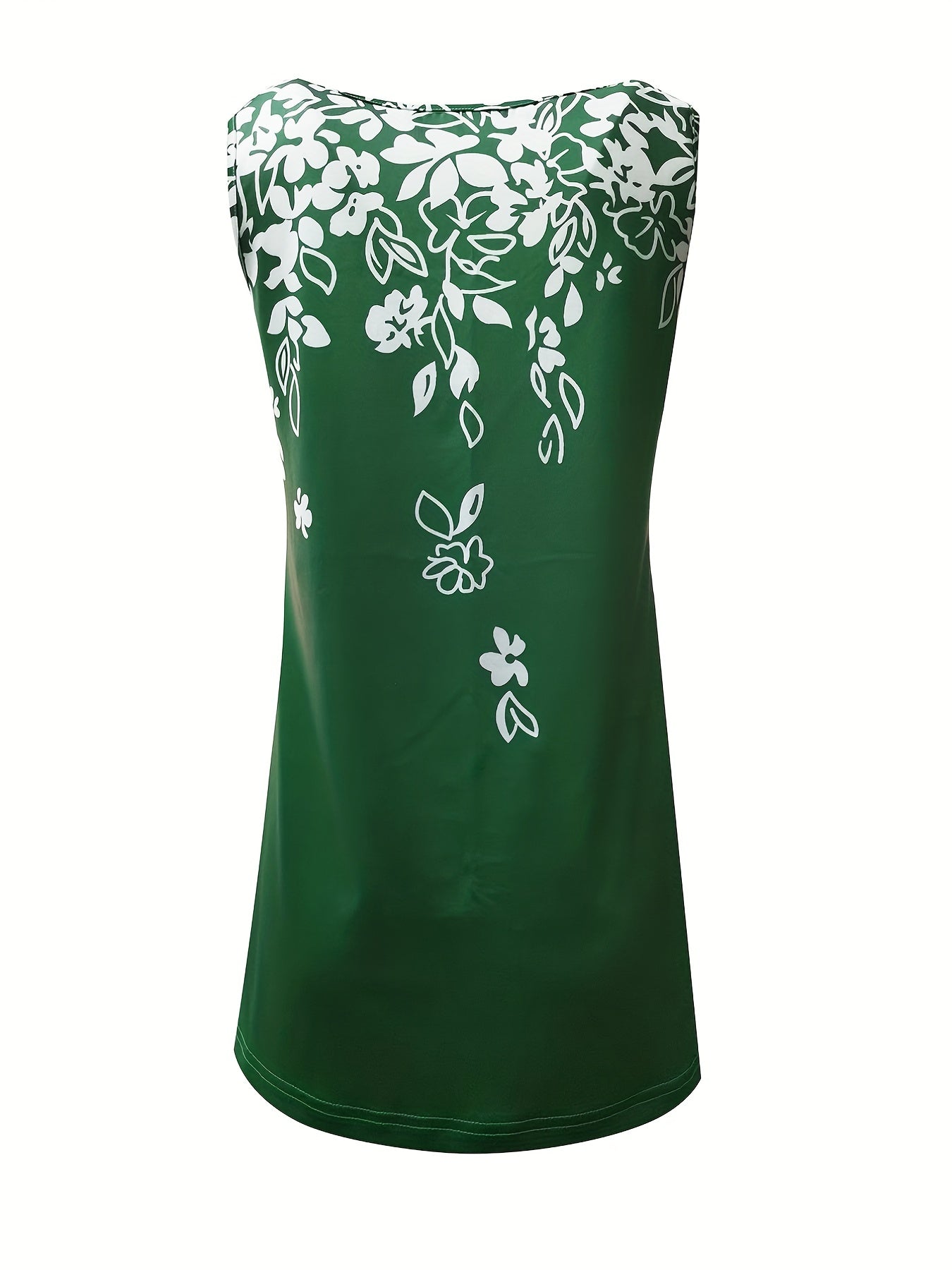Floral Print V Neck Tank Top Women's Sleeveless Summer Casual Wear