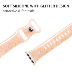 Silicone Glitter Buckle Waist Watch Band Decoration