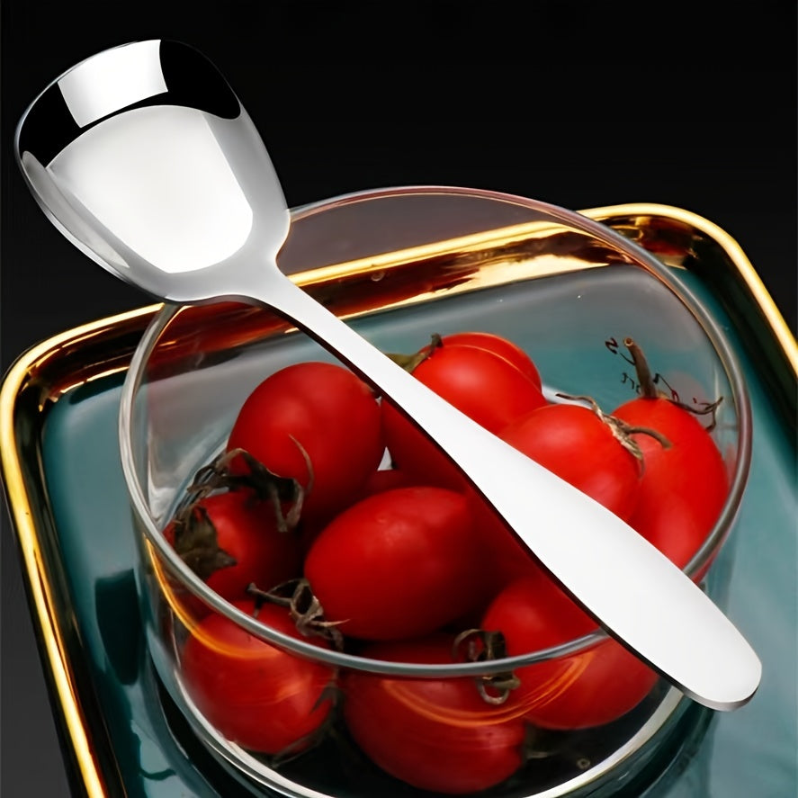 Long Handle Stainless Steel Soup Spoon for Dining and Serving
