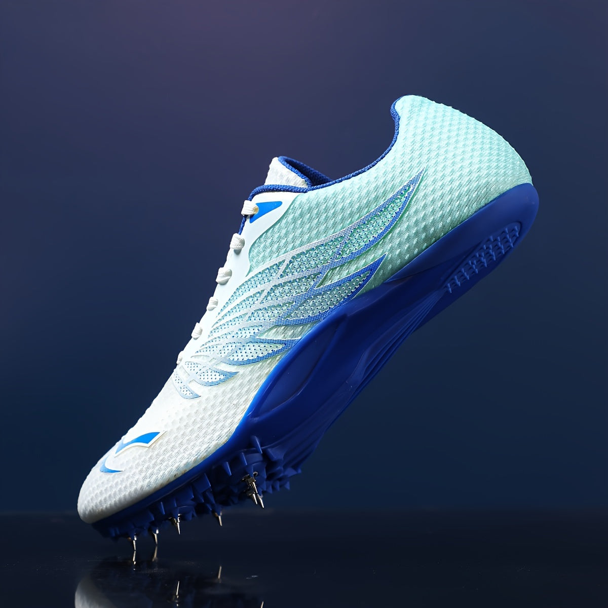 Women's Wing Pattern Track Running Shoes Low Spike Cleats
