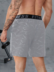 Men's Alphabet Print Sports Shorts Sweatpants
