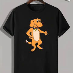 Dog Print Men's Graphic T shirt Casual Comfy Tees For Summer