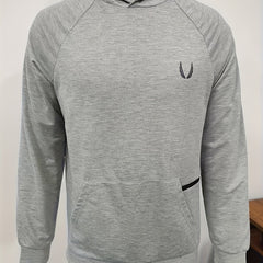 Men's Graphic Print Hoodie with Kangaroo Pocket