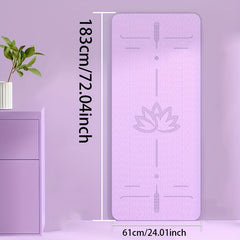 Non-slip TPE Yoga Mat Double Layer Thick Dancing Mat