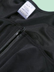 Solid Front Zipper Bodysuit Shapewear