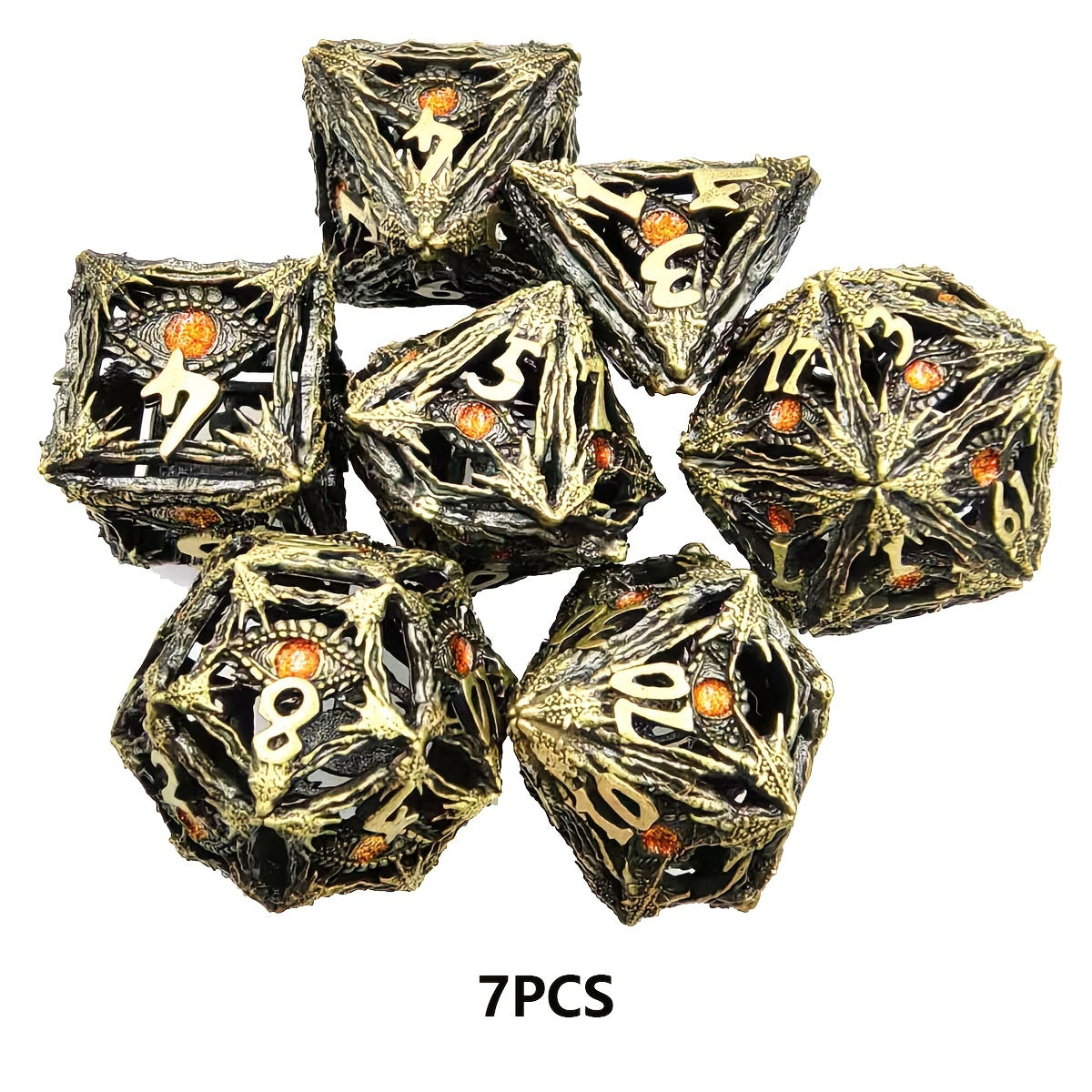 Dragon Eye Table Game Dice Multifunctional Seven Numbers Engraved