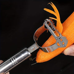 Stainless Steel Double Sided Veggie Peeler & Fruit Slicer