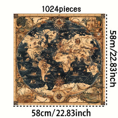 Ancient World Map Puzzle for Adults