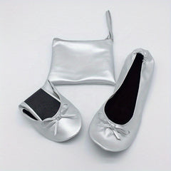 Women's Bowknot Ballet Flats Soft Sole Dance Shoes