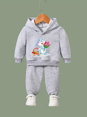 OERYUI Bunny Girl Print Outfits 2pcs Girls Hoodies Jogger Pants Set