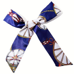 3pcs Skinny Scarf Hair Tie Set Long Ribbon Neckerchief Twilly Scarf