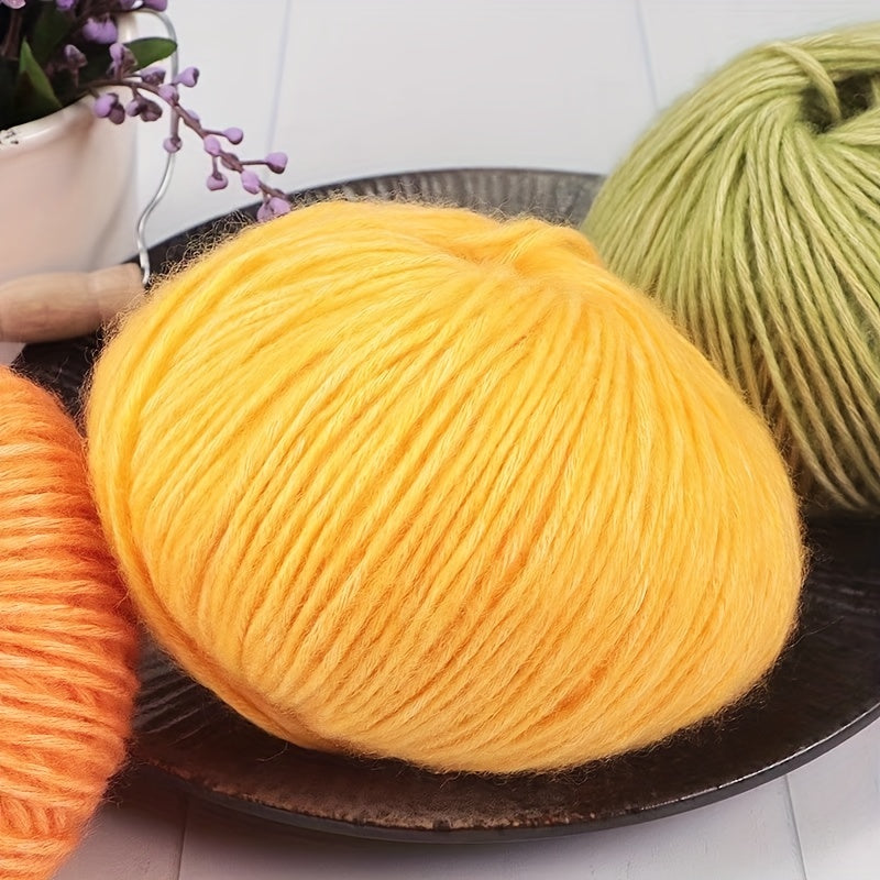 Soft Long Staple Cotton Yarn for Knitting & Crochet, 50g 153Yd