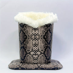 Leopard Print Glasses Holder Plush Lined Case Sunglasses Storage Container