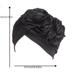 Large Flower Headscarf Cap Turban Beanies Headwrap Indian Cap Chemotherapy Hat