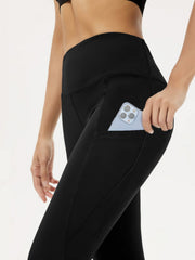 Women's Sporty Comfort Fitness Leggings With Pockets for Running Yoga