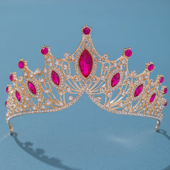 Baroque Rhinestone Crown for Girls Birthday Party