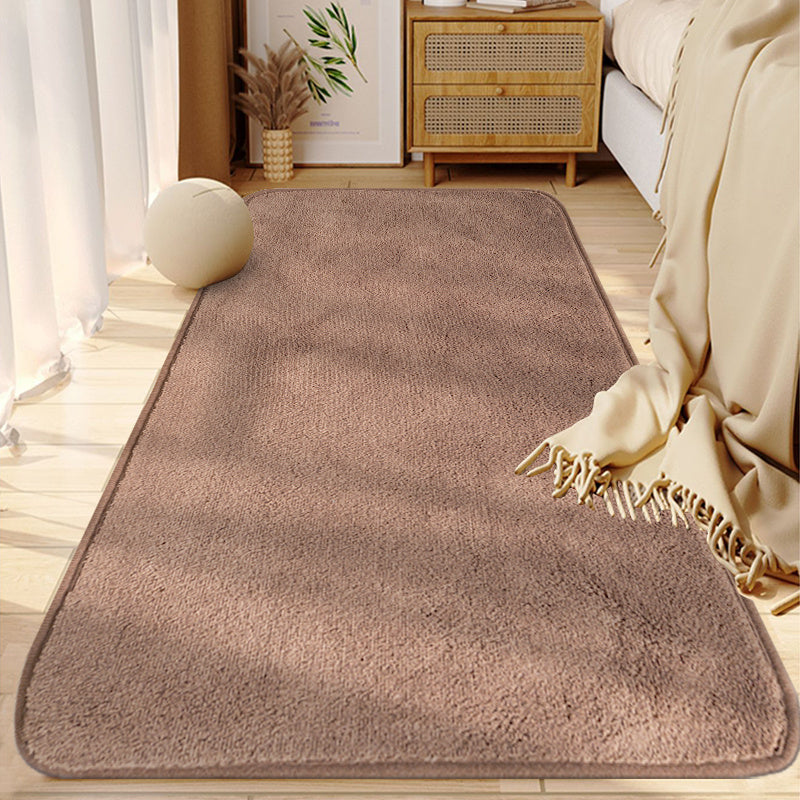 Brown Thickened Carpet for Living Room Coffee Table