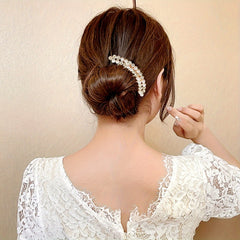 Faux Pearl Rhinestone Hairpin Hair Stick Year Gift Women Girls Accessories