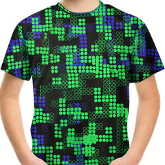 Kids 3D Optical Illusion Graphic Tee