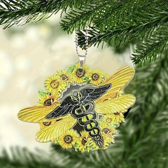 Sunflower Dragonfly Holiday Decoration Accessory Door Plate Charm