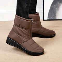 Fur Lined Snow Boots for Women Warm Winter Shoes