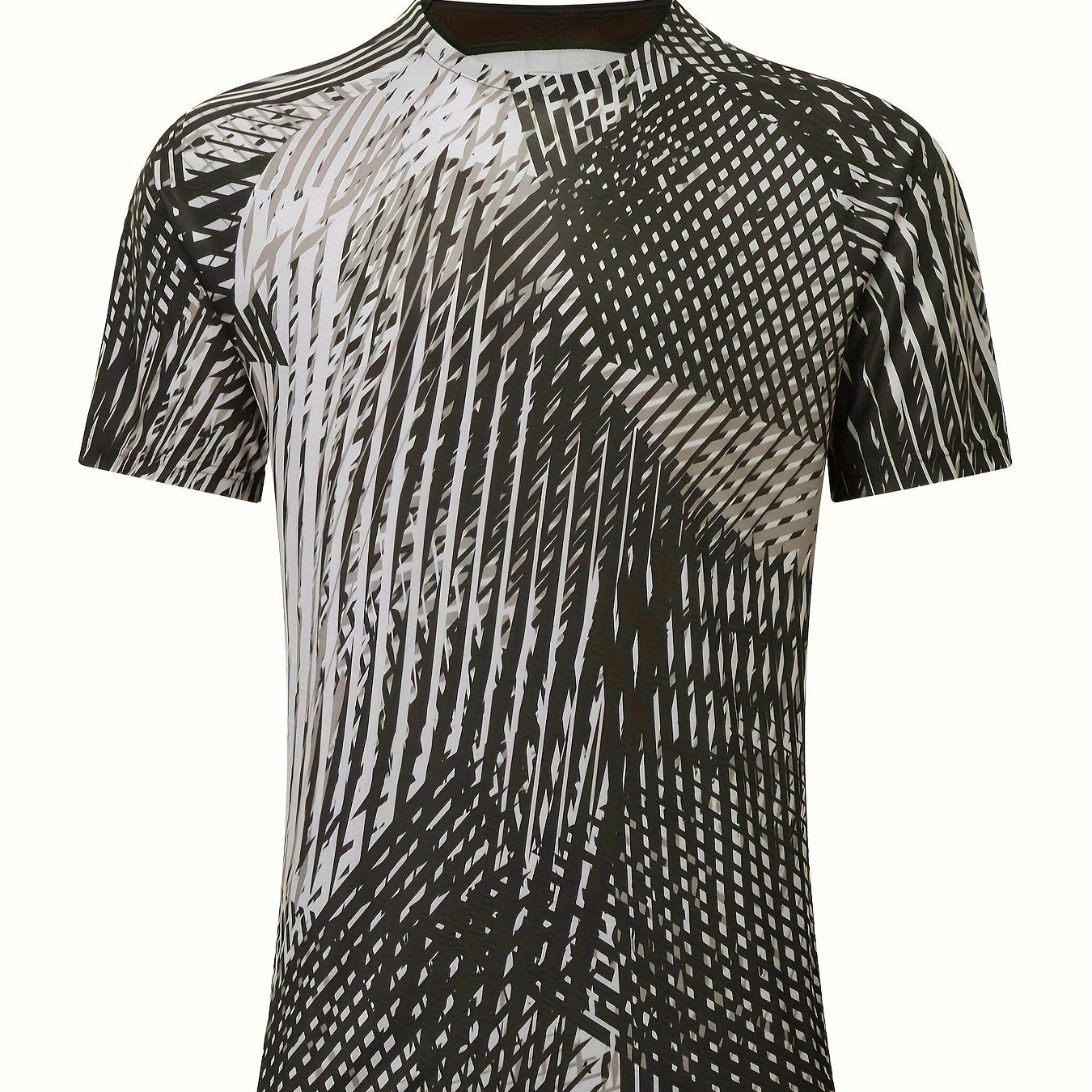 Men's Slim Fit Quick Drying Short Sleeve T-Shirt for Summer Fitness