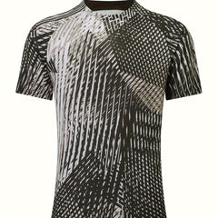 Men's Slim Fit Quick Drying Short Sleeve T-Shirt for Summer Fitness