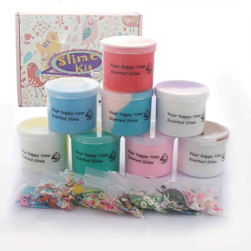 8pcs Butter Slime Kit 70ml Soft And Non Sticky Slime Toys