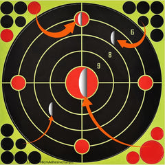 10pcs Stick & Splatter Self-Adhesive Targets 20-32 cm for Outdoor Training